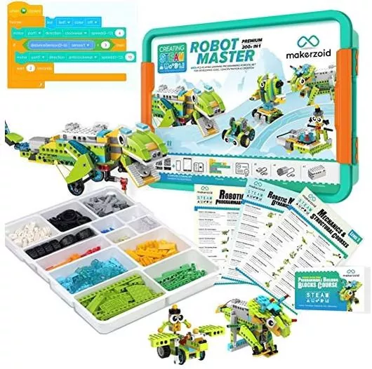 Εκπαιδευτικό Παιχνίδι Makerzoid Programmable Toys Robot Master 200In1 Coding Robot Kit για 6+ Ετών