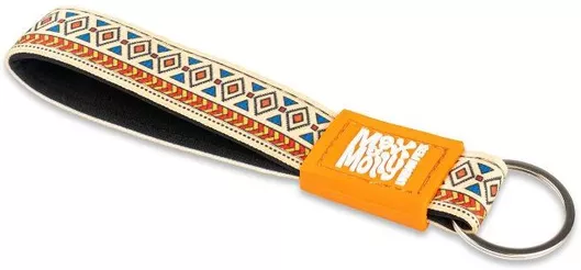 Μπρελόκ Max & Molly Ethnic από Ύφασμα Πορτοκαλί