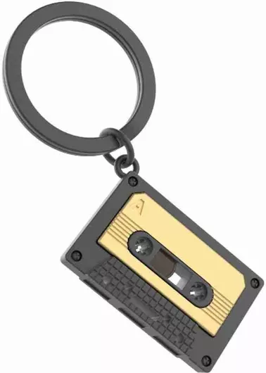 Μπρελόκ Metalmorphose Audio Tape Vintage από Πλαστικό Μαύρο