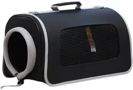 Τσάντα Χειρός Μεταφοράς Σκύλου/Γάτας έως 6kg 43x26x25cm Μαύρο