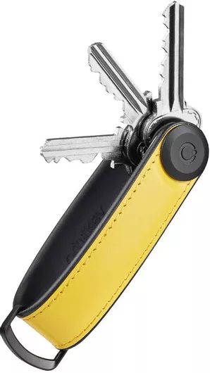 Κλειδοθήκη OrbitKey από Δέρμα Κίτρινο