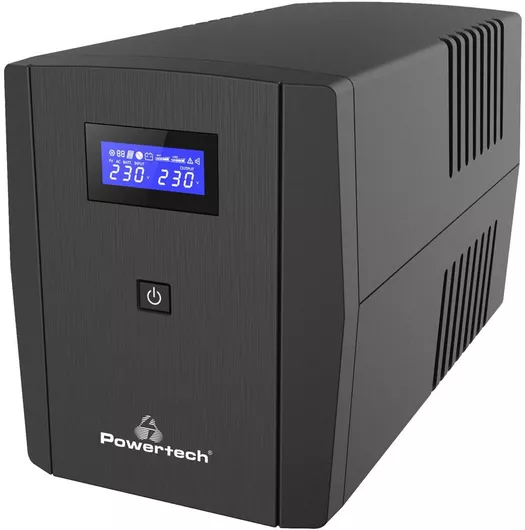 UPS Line Powertech PT-1298 UPS Line-Interactive 2200VA 1320W με 4 Schuko Πρίζες