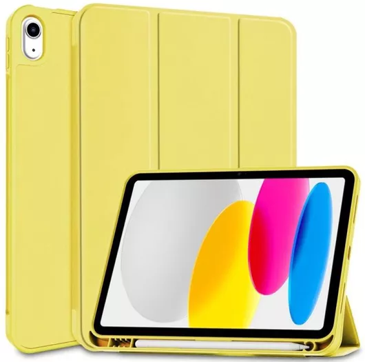 Θήκη Tablet Tech-Protect SC Pen Flip Cover Tri-Fold για Apple iPad 2022 10.9" Σιλικόνη Κίτρινο