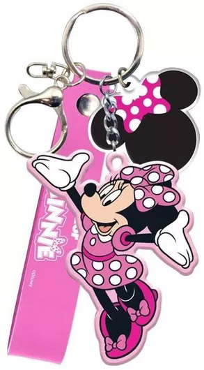 Μπρελόκ Διακάκης Disney Minnie Mouse από Πλαστικό Ροζ