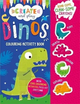Create and Play Dinos Colouring Activity Book
