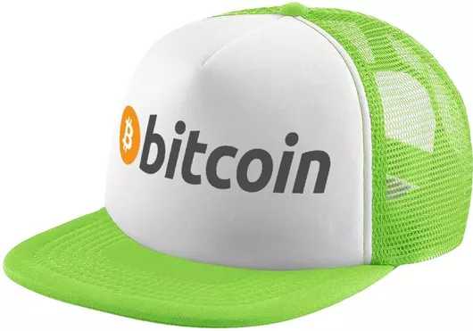 Παιδικό Καπέλο Koupakoupa Bitcoin Crypto Soft Trucker με Δίχτυ Πράσινο/Λευκό One Size