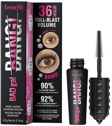 Μάσκαρα Benefit San Francisco BadGal Bang! Volumizing Mini Black 4gr