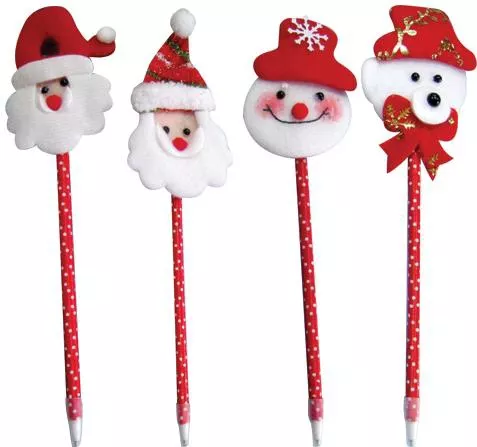 Σετ Χριστουγεννιάτικα Στυλό AGC 23cm 6τμχ