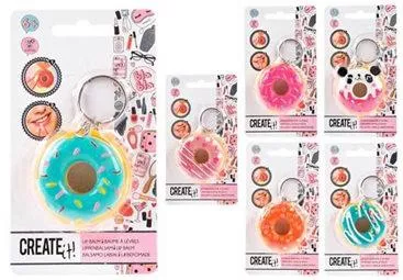Μπρελόκ Create It! Lip Balm Donut Πλαστικό Πολύχρωμο