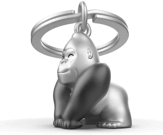 Μπρελόκ Metamorphose Gorilla Μεταλλικό Ασημί