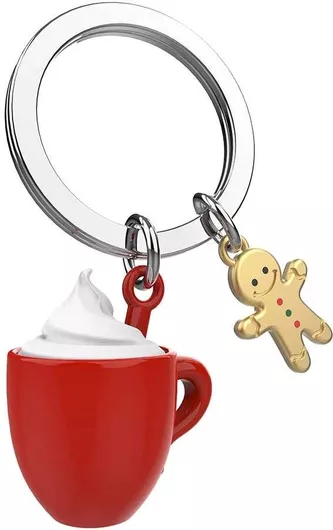 Μπρελόκ Metamorphose Cup Of Hot Chocolate Κόκκινο/Χρυσό