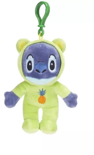 Μπρελόκ Stitch με Πράσινο Φόρμα Λούτρινο από Ύφασμα Πράσινο