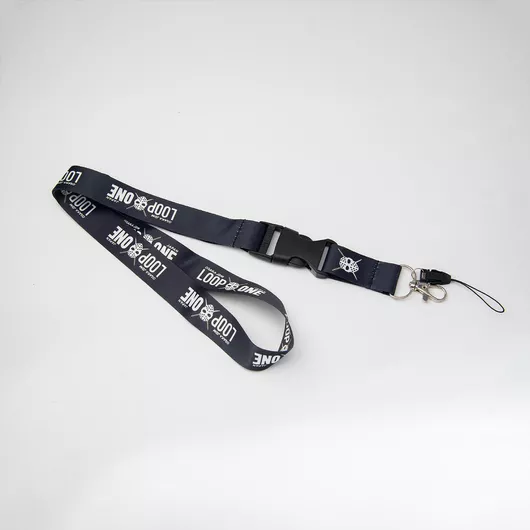 Κορδόνι Λαιμού Lanyard Loop One Μαύρο