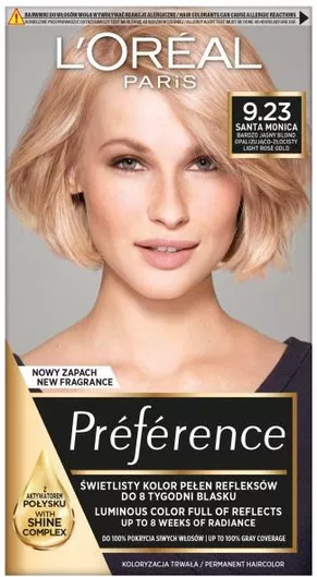 Μόνιμη Βαφή Μαλλιών L'Oreal Paris Preference Infinia 9.23 Santa Monica
