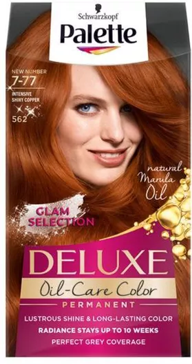 Palette Deluxe Βαφή Μαλλιών 7-77 Intense Shiny Copper 135ml