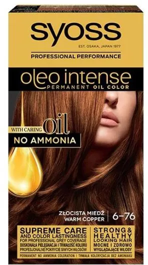 Syoss Oleo Intense Βαφή Μαλλιών Χωρίς Αμμωνία 6-76 Warm Copper 50ml
