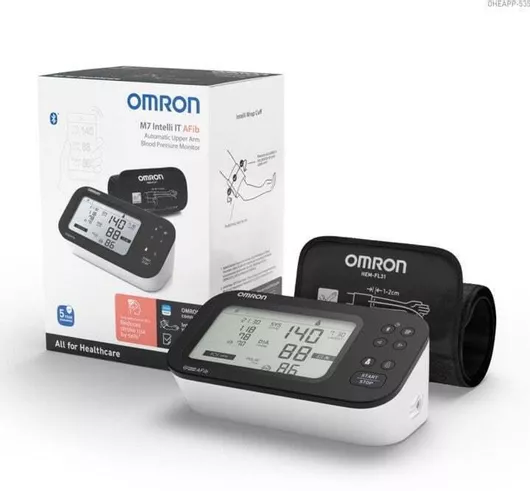 Omron M7 Intelli IT AFib Ψηφιακό Πιεσόμετρο Μπράτσου με ανίχνευση Αρρυθμίας & Bluetooth HEM-7380T1-EBK