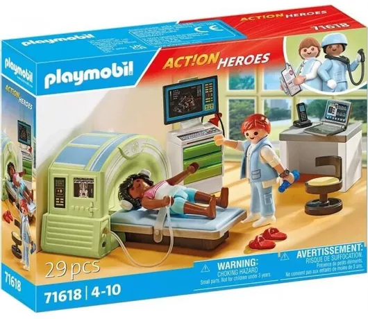 Playmobil Action Heroes Δωμάτιο Μαγνητικής Τομογραφίας για 4-10 ετών