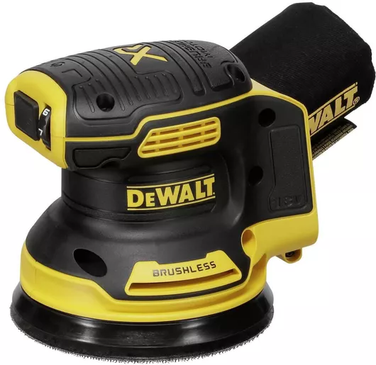  Έκκεντρο Τριβείο Dewalt DCW210NT Μπαταρίας 18V 125mm Solo με Ρύθμιση Ταχύτητας & με Σύστημα Αναρρόφησης