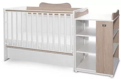 Βρεφική Κούνια Lorelli Πολυμορφική με Στρώμα 60x120cm Λευκή