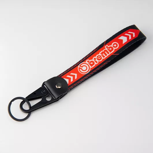 Μπρελόκ Υφασμάτινο Brembo Μαύρο/Κόκκινο