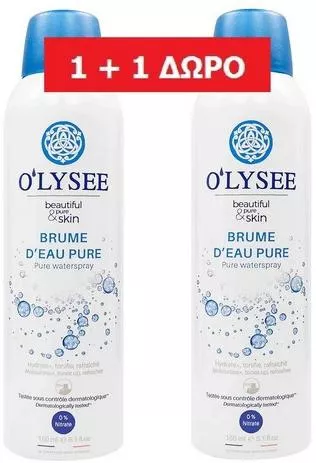 Face Water O'Lysee Brume D'Eau Pure Spray 2x150ml
