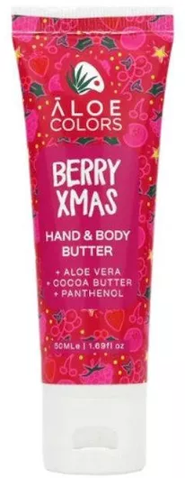 Aloe Colors Berry Xmas Ενυδατικό Butter Σώματος με Aloe Vera για Όλες τις Επιδερμίδες 50ml