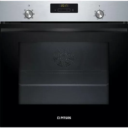 Φούρνος άνω Πάγκου Pitsos 71lt χωρίς Εστίες 59.4x59.5x54.8cm Inox