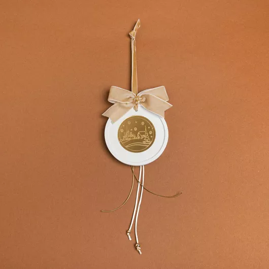 Χριστουγεννιάτικο Στολίδι Beauty Home Κεραμικό Μπεζ