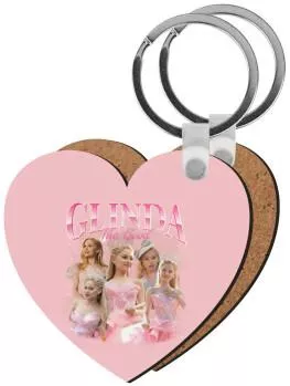 Μπρελόκ Wicked Glinda Ξύλινο Καρδιά MDF
