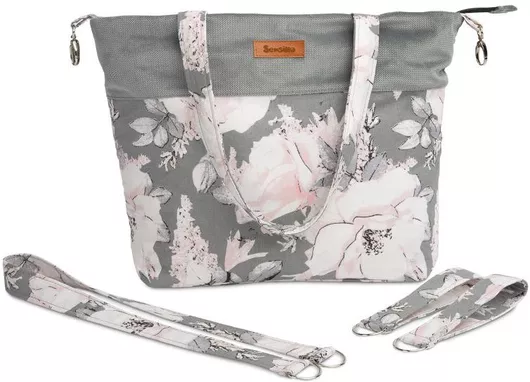 Τσάντα Αλλαξιέρα Sensillo Velvet Peonies Ώμου/Χειρός Αδιάβροχη Πολύχρωμο