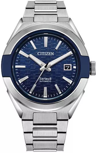 Ανδρικό Ρολόι Citizen Series 8 870 Automatic με Μεταλλικό Μπρασελέ Ασημί