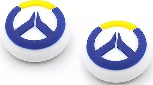 Thumb Grips για PS5/PS4/XBOX/Nintendo Switch Pro Overwatch Σετ 2τμχ Λευκό