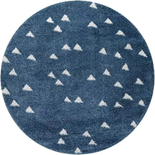 Παιδικό Χαλί Beauty Home Fluffie 133x133cm Μπλε