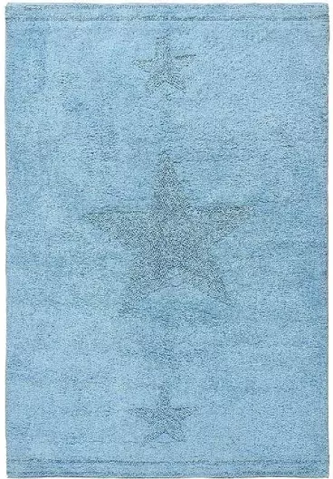 Παιδικό Χαλί Beauty Home Cottony Βαμβακερό 100x150cm Γαλάζιο