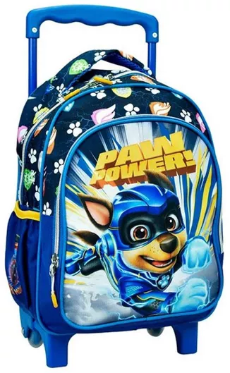 Σχολική Τσάντα Νηπίου Τρόλεϊ Gim Paw Patrol Chase Μπλε/Μαύρη