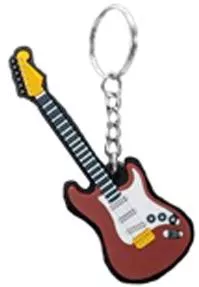 Μπρελόκ MusicianxDesigner Ηλεκτρική Κιθάρα από Πλαστικό Καφέ