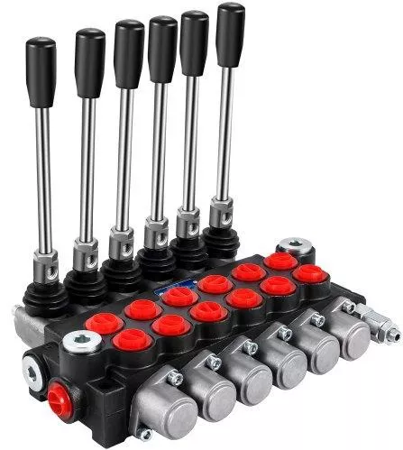 Υδραυλική Βαλβίδα Κατεύθυνσης Vevor 6 Σπoυλ 3600 PSI για Τρακτέρ / Φορτωτές