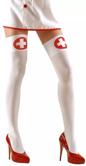 Αποκριάτικο Αξεσουάρ Κάλτσες Νοσοκόμας Πάνω Από Το Γόνατο 70Den