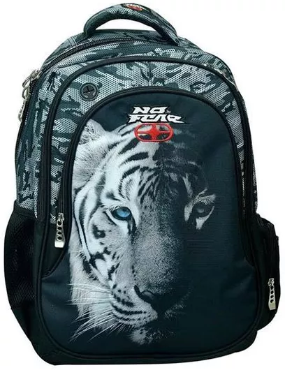 Σχολική Τσάντα Δημοτικού Back Me Up Πλάτης Οβάλ No Fear Dark Tiger Πολύχρωμο