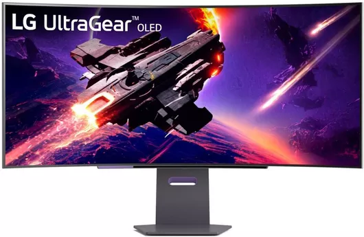 LG 45GS95QX-B Ultrawide OLED Curved Monitor 45" QHD 3440x1440 με Χρόνο Απόκρισης 0.03ms GTG