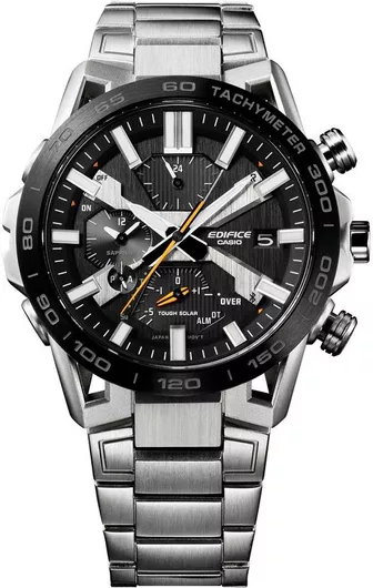 Ρολόι Κατάδυσης Casio Edifice EQB-2000DB-1AER Solar Power Bluetooth Ανοξείδωτο Ατσάλι Ασημί