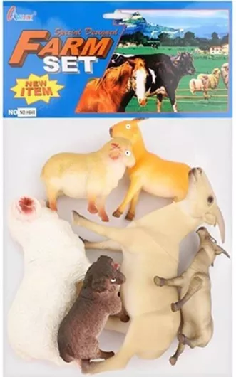 Σετ Παιχνίδι Μινιατούρα Ζώα Φάρμας 6τμχ