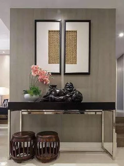 Κονσόλα Lucas Ξύλινη 140x50x75cm Μαύρο / Ασημί 