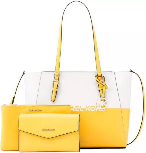 Γυναικεία Τσάντα Ώμου Michael Kors Charlote 27x34x11cm Κίτρινο