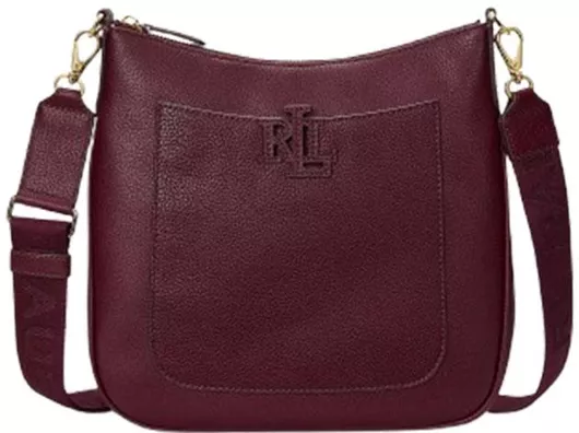 Γυναικεία Τσάντα Χιαστί/Ώμου Ralph Lauren από Δέρμα Μαύρο