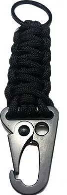 Μπρελόκ Επιβίωσης Paracord Μαύρο