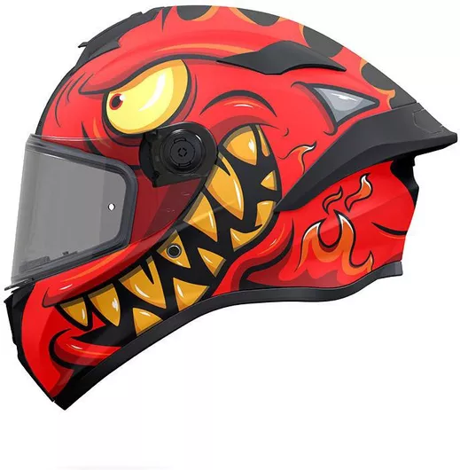 Κράνος Μηχανής MT Targo S Angeldemon B2 Full Face DOT/ECE 22.06 1450gr M Gloss Κόκκινο