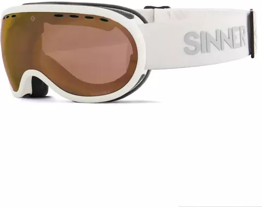 Μάσκα Σκι & Snowboard Sinner Vorlage S Ενηλίκων με Φακό Λευκό