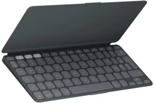 Logitech Keys To Go 2 Ασύρματο Bluetooth Πληκτρολόγιο για Tablet Αγγλικό US Graphite